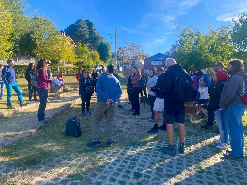 Reunión de trabajo en el parque